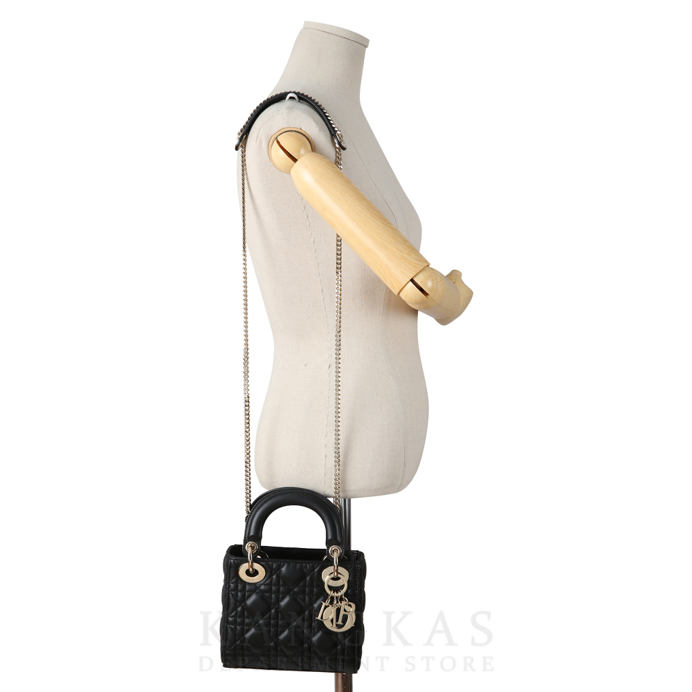 CHRISTIAN DIOR(USED)크리스찬디올 램스킨 레이디디올 미니 백